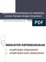 Indikator Kependudukan Indonesia