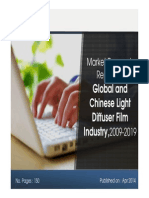 Global and Chinese Light Diffuser Film Industry,: Market Research Report On