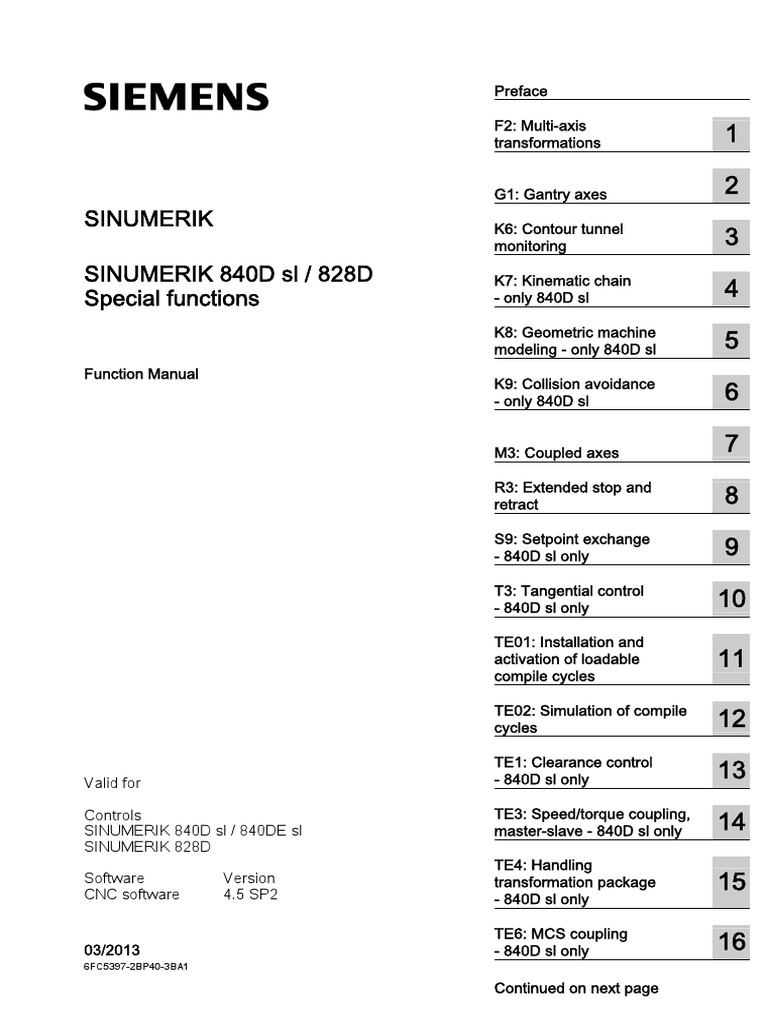 Manual - SINUMERIK 840D SL 828D Special Functions - F2 Multi