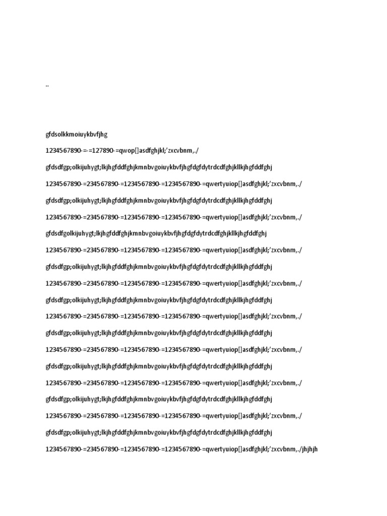 Keyboard Patterns and Inputs Analysis | PDF
