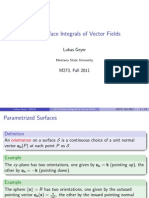Surface Integrals of Vector Fields