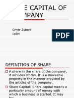 2nd Share Capital of A Company