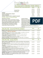 House Sandwiches: Sandwiches & Salads From The Deli