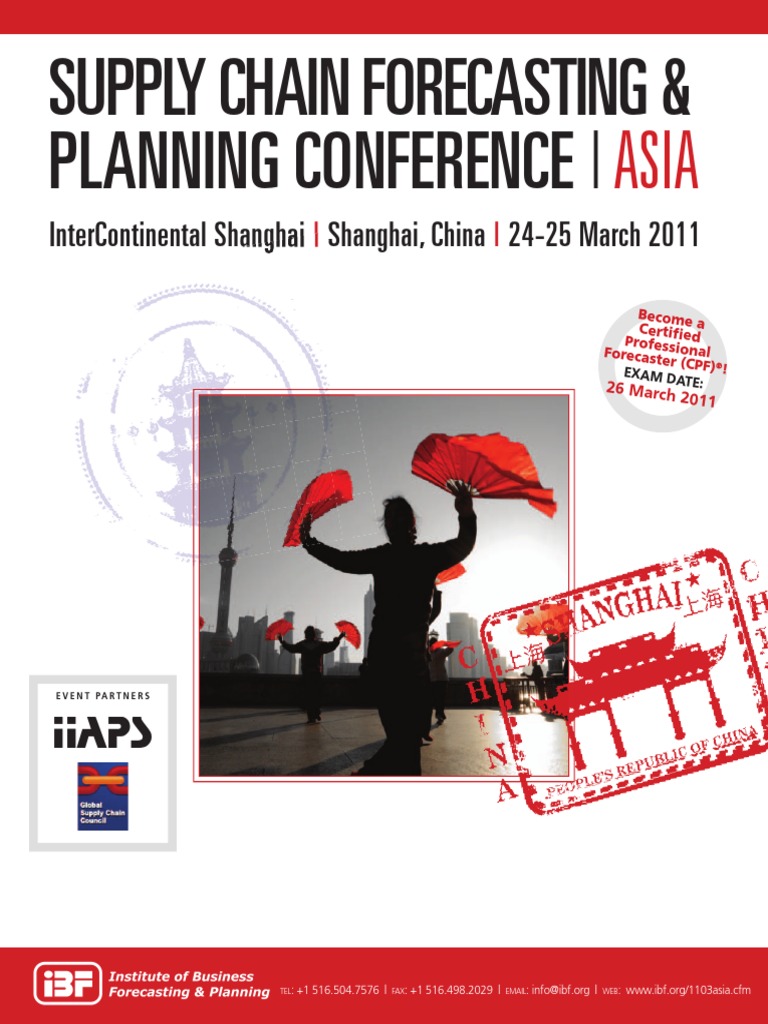 Ibf Conference Shanghai Mar11 PDF Supply Chain Management Forecasting