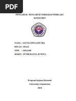 Download PENGARUH-PENGARUH TERHADAP PERILAKU KONSUMEN by Agung Saputra SN249944824 doc pdf