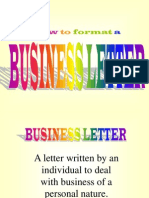 how to format a letter