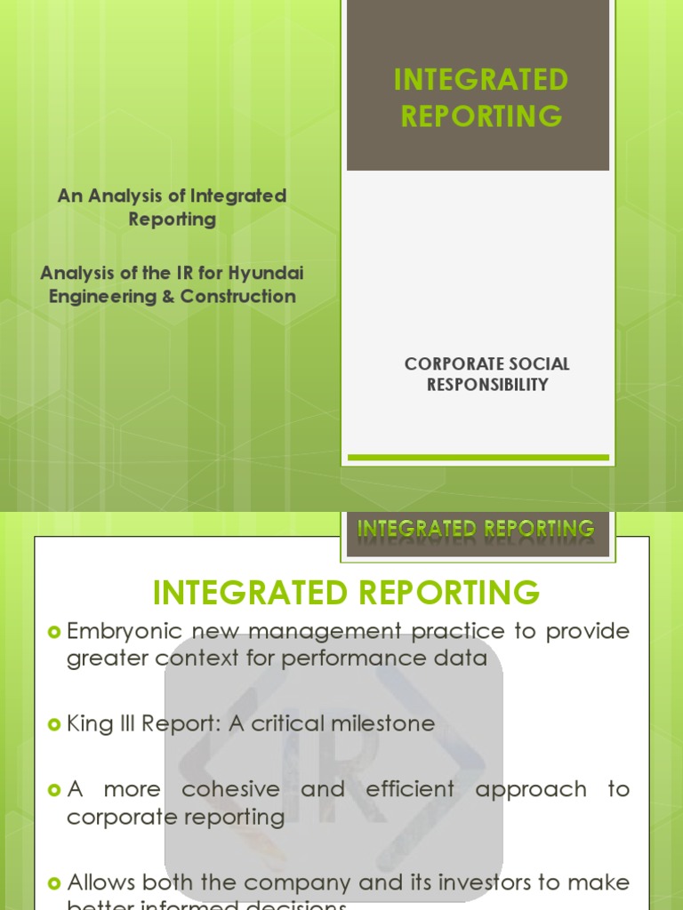 Integrated reports picture
