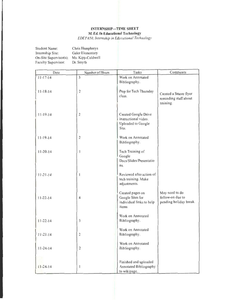 Humphrey Set 650 Final Time Sheet | PDF | Art | Technology & Engineering
