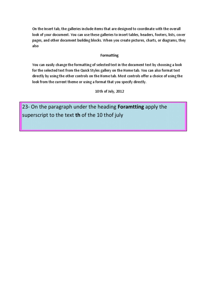 Document Formatting and Insertion Tips | PDF