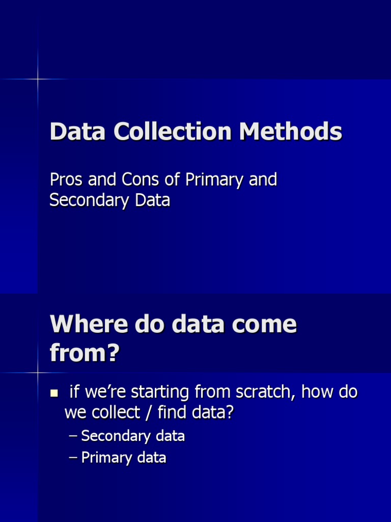 Data Collection Methods | PDF | Data | Research Methods