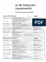 Programación Curso de Inducción 2015