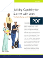 ARTICLE Building Capability for Success With Lean the Critical Competencies