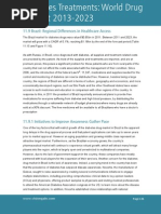 Diabetes Treatments- World Drug Market 2013-2023 - SAMPLE