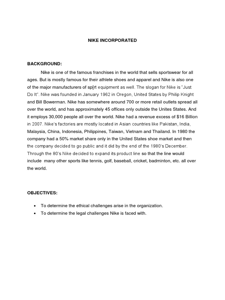 nike incorporated