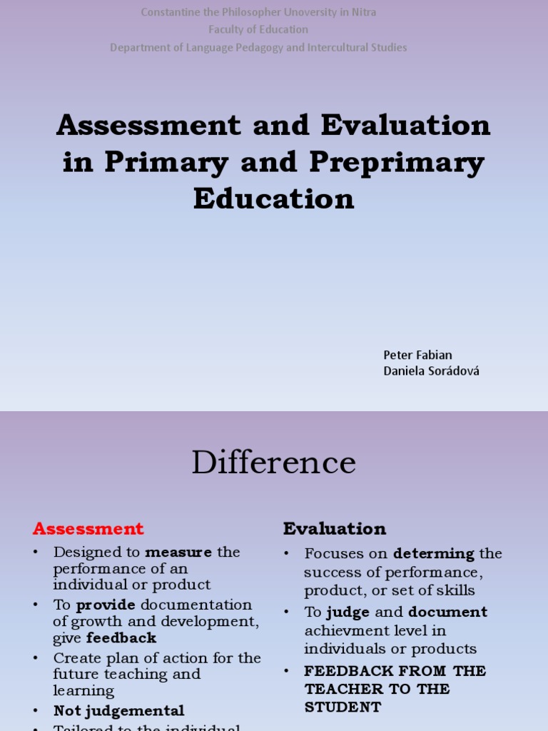 Primary Education Assessment Guide | PDF | Educational Assessment ...