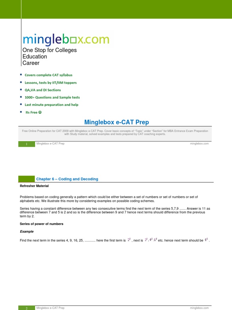 Coding, Decoding and Relationships | PDF | Teaching Mathematics ...