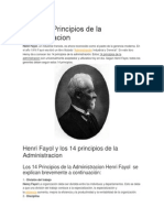 Fayol Principios de La Administracion