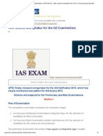 New Scheme and Syllabus For The IAS Examinations - UPSCPORTAL - India's Largest Community For IAS, CSAT, Civil Services Exam Aspirants