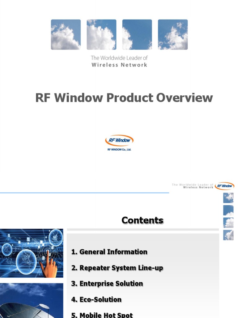 RFWindow Product Overview | PDF | Wi Fi | Amplifier