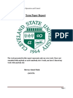 Term Paper Report: EEC 670: Power Systems Operation and Control