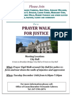 Prayer Walk For Justice
