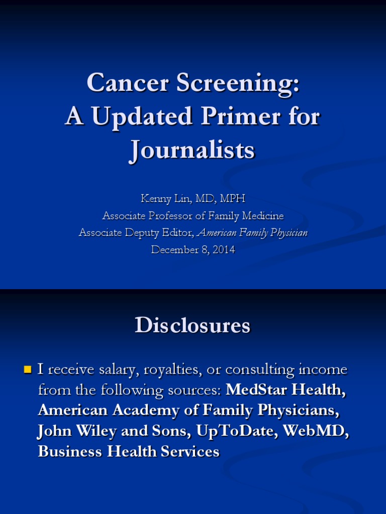 Current Cancer Screening Issues PDF Mammography Screening (Medicine)