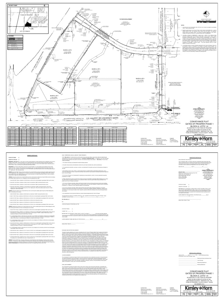 Gates of Prosper Phase I Conv Plat 12052014 PDF Easement Seal