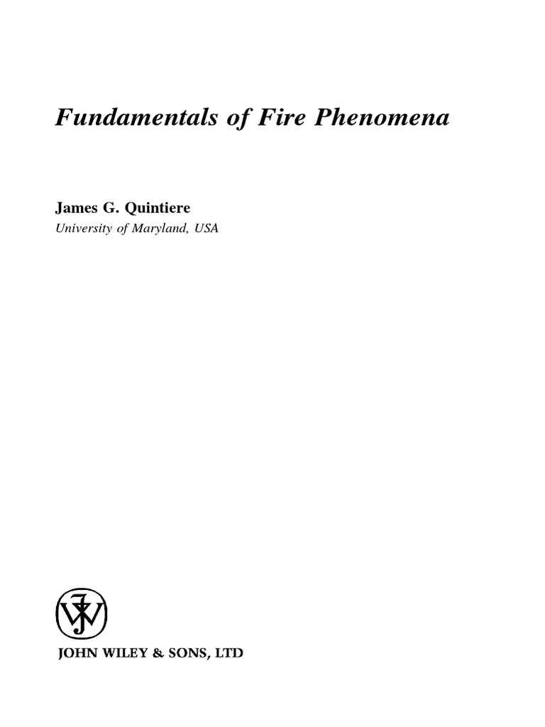 Quintiere - Fundamentals of Fire Phenomena (Wiley, 2006 ... - 