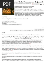Download HukumMengerjakanShalatDhuhaberjamaahbyabuabdirrahmanSN25001088 doc pdf