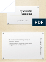 Systematic Sampling: Jerne Kaz Niels B. Paber