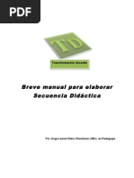 Breve Manual Para Secuencias Didacticas