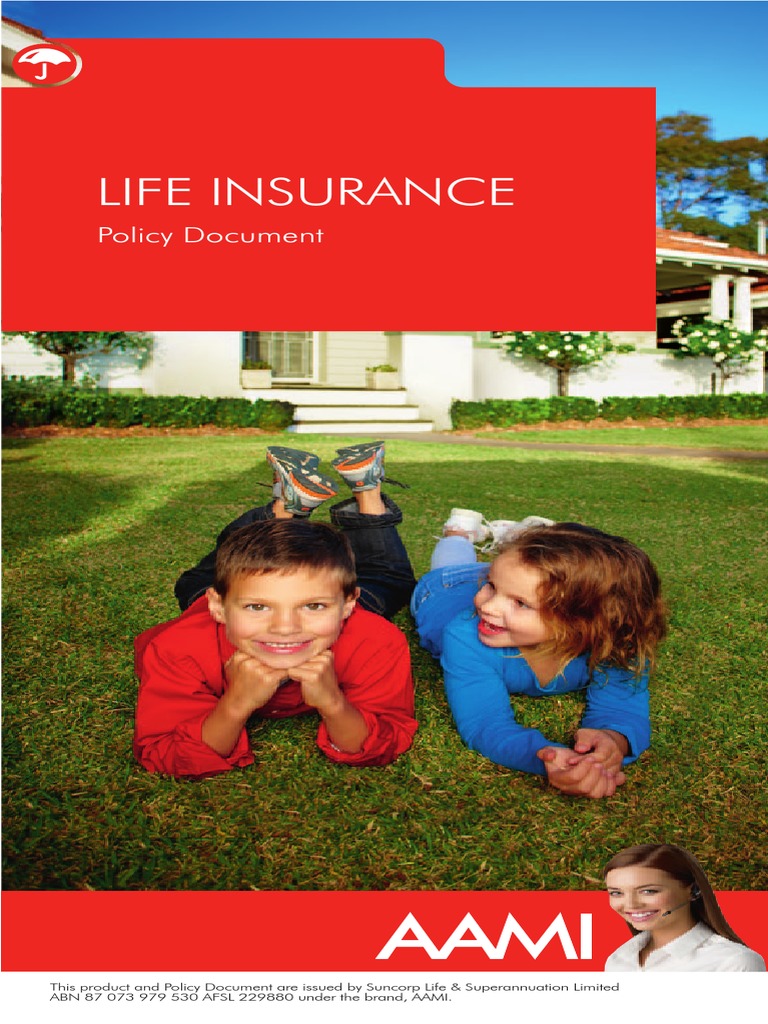 AAMI Life Insurance Policy Document | PDF | Life Insurance | Insurance