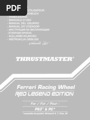 Ferrari Rwheel Red Legend Manual Statutory Law Usb