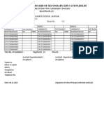 Central Board of Secondary Education, Delhi: Problem Solving Assesment 2014-2015 Seating Plan