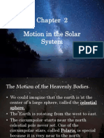 Motion in The Solar System