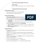 Penentuan Keseimbangan Pendapatan Negara (Mengikut Analisis as-AE)