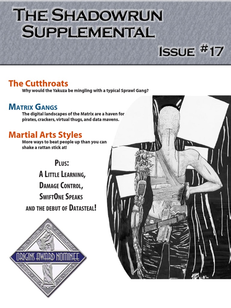Shadowrun the Shadowrun Supplemental 017 Chinese Martial Arts Hypnosis