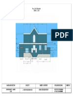 2 Story Residence Rear Elevation 1:200 Scale