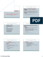 Programming Languages: Language Development Issues