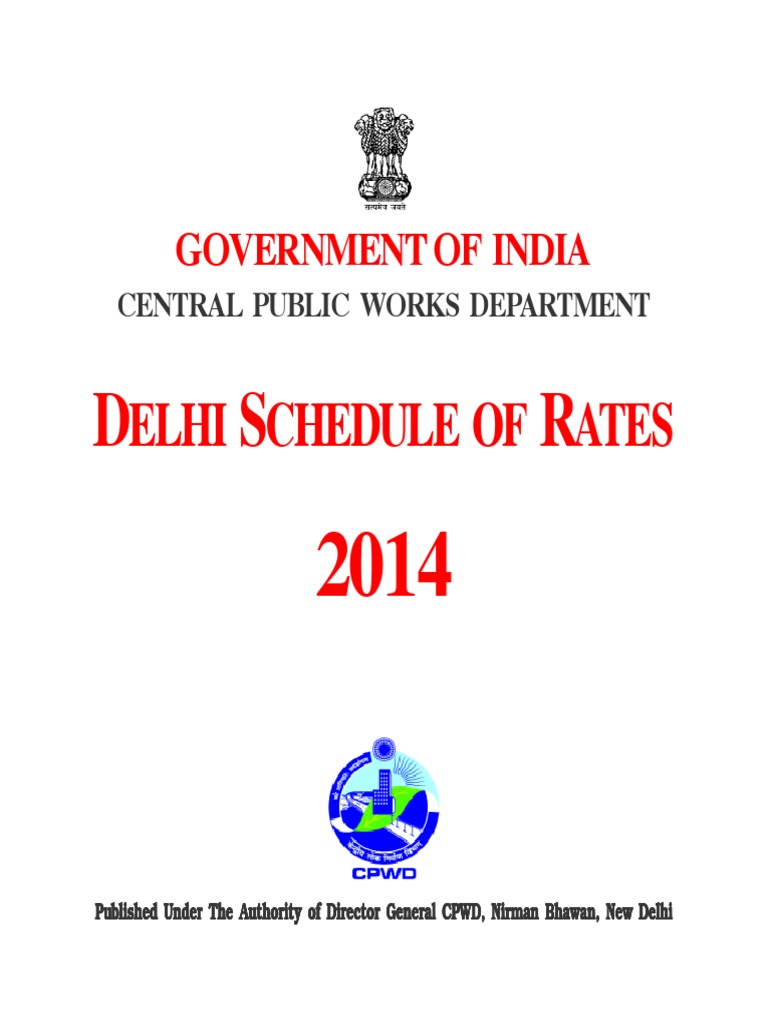 Delhi Schedule of Rates Civil - 2014 | Screw | Paint