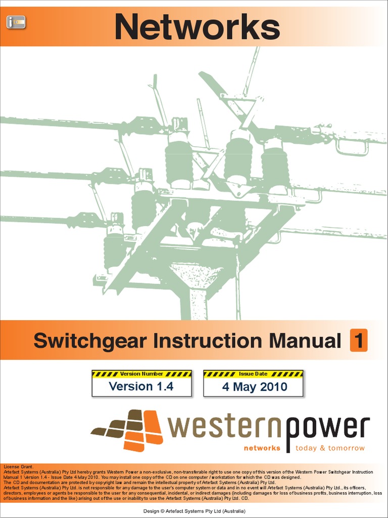 Switchgear Instruction Manual 1 Version 1 4 (2) Switch Electrical