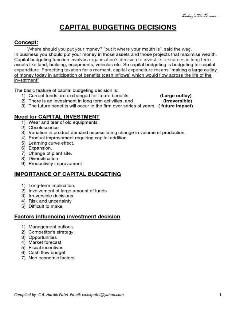 CH 2 Capital Budgeting Final | PDF | Internal Rate Of Return | Net ...