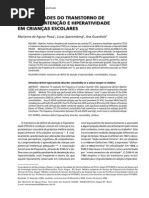 Comorbidades Do Tdah Em Crianças Escolares