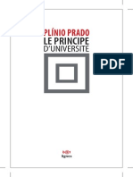 Prado, Plinio - Le Principe d'Université