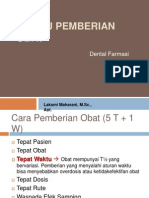 Waktu Pemberian Obat