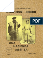 CHAUPICRUZ - OSORIO,  UNA HACIENDA MESTIZA - QUITO ECUADOR