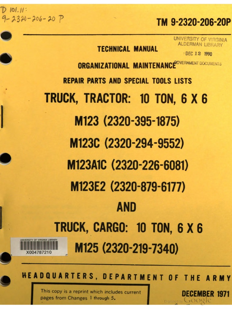 TM 9-2320-206-20P | PDF, image size:768x1024