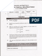 Parcial Análisis Matemático 