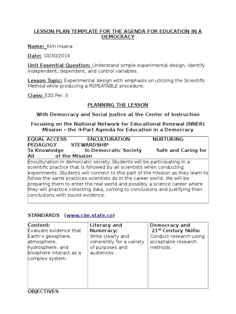 Experimental Design in Scientific Method | PDF | Experiment ...