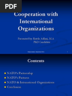 Cooperation With International Organization